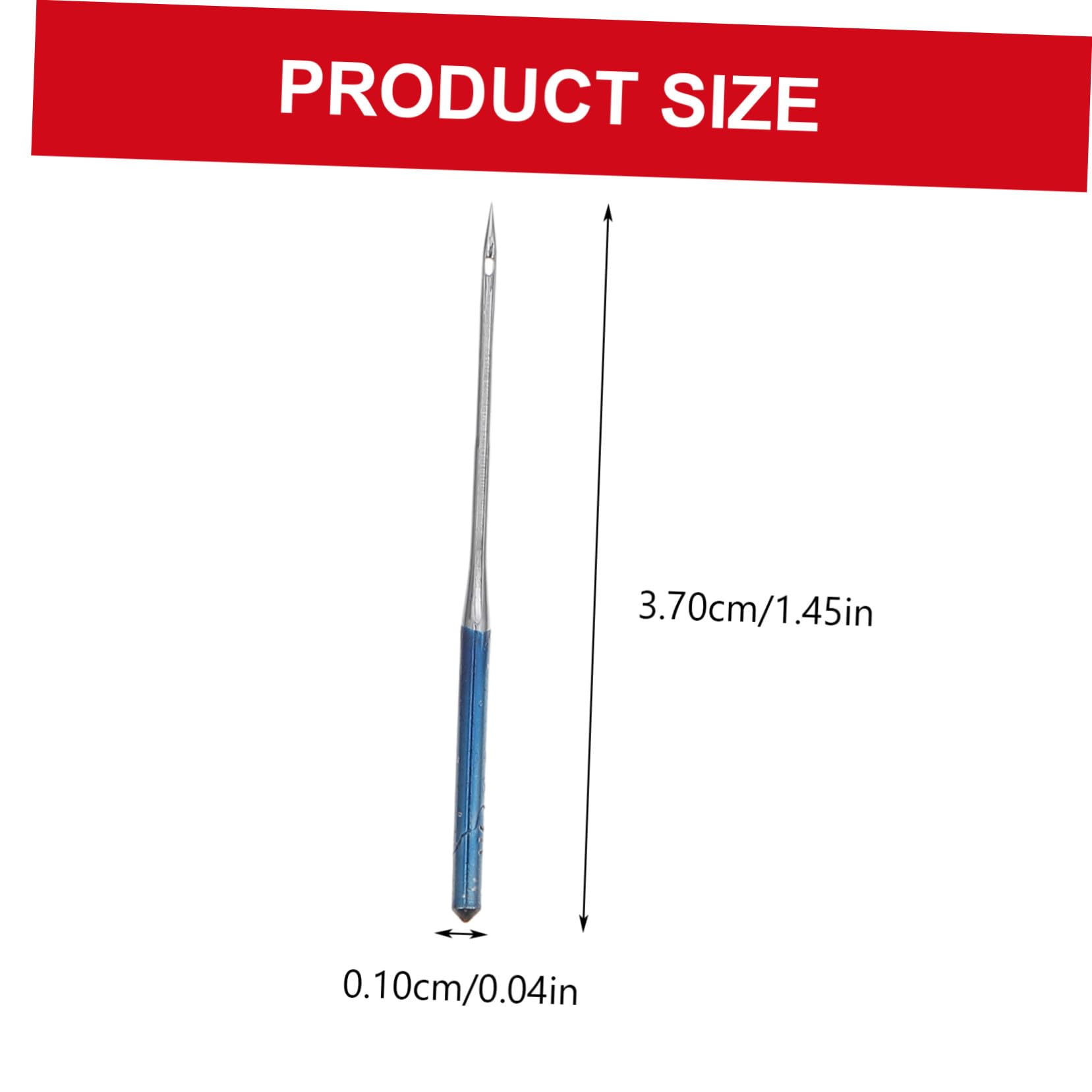DECORNIJIA 50 piezas Unidades Agujas para Máquina de Coser Industriales Anti-salto Accesorios Duraderos para Costura Doméstica y Herramientas de Costura Versátiles