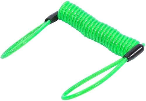 Miniatura 9 de VGEBY1 Cable de bloqueo de disco, cable de recordatorio de motocicleta, cable de bloqueo de disco de 4.9 ft, bloqueo de alarma de seguridad,