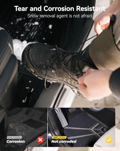 Image of 3W Tesla Model Y 2025 2026 Juniper 5 Seat 10PCS Floor Mats with Metal Pedal