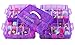 LifeSmart USA Stackable Storage Container Purple 50 Adjustable Compartments Compatible with Lego Dimensions LOL Surprise Littlest Pet Shop Arts and Crafts and More (Standard 5 Tier)