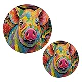 Cadeau parfait : chacun de ces dessous de plat fait main est unique. Si vous êtes encore à la recherche de cadeaux ? Ces tapis sont un bon choix pour vous. Il peut être un excellent cadeau d'hôtesse, cadeau d'anniversaire, cadeau de fête des mères, cadeau de vacances, cadeau de Noël, pendaison de crémaillère et plus encore