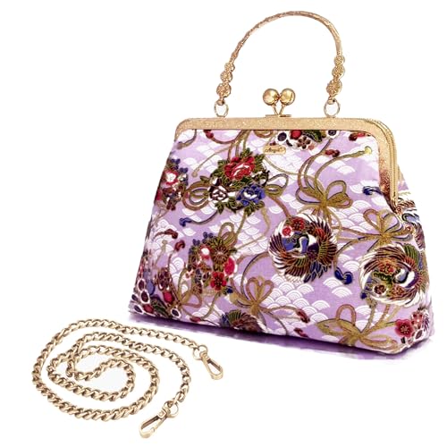 Image of Evening Bag Vintage Purse Kiss Lock Purses and Handbags for Women Formal