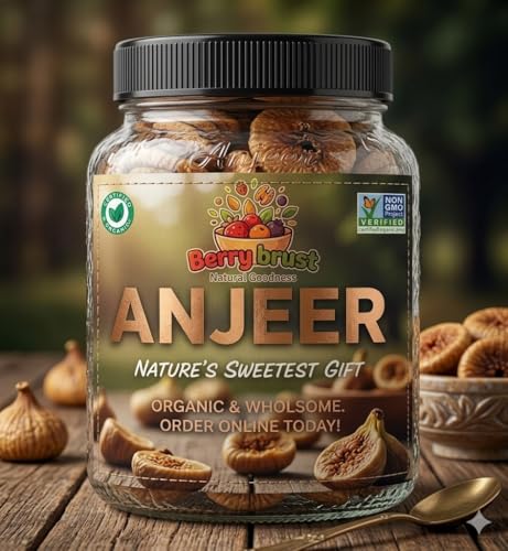 Image of RAJVEER ENTERPRISES Premium Anjeer Natural Dry Fig for Healthy Snacking, Dried Anjeer for Dieting & Breakfast | Rich Source of Fibre Calcium, Iron Minerals | Anjir Perfect for Giftings (1kg)