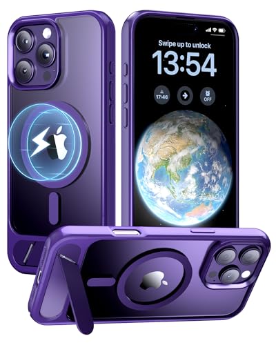 Coque magnétique puissante iPhone 16 Pro Max avec béquille réglable intégrée