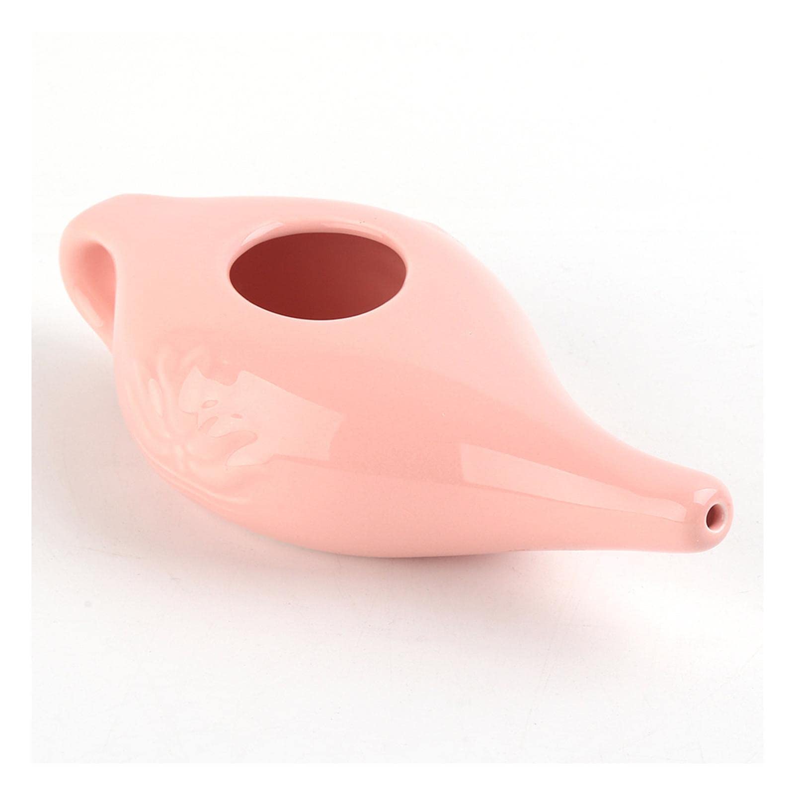 3x Pot de Cerámica de 250 Ml, Recipiente Nasal, para Viajes, Portátil, con Agarre Cómodo, para La Limpieza Nasal Y El Lavado de La Nariz.