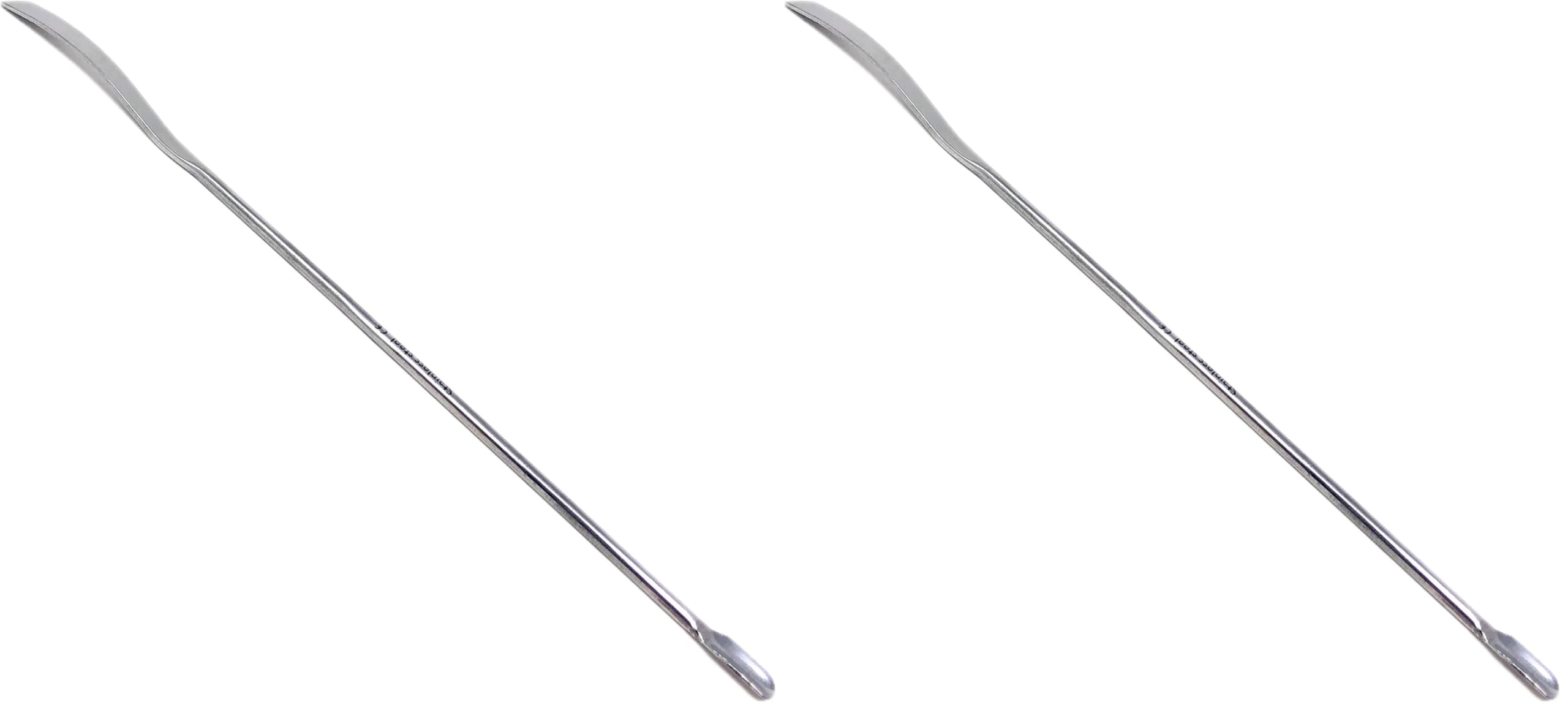 Stainless Steel Double Ended Micro Lab Spatula Sampler Hayman Style (6.5 in. (16.5 cm), Micro V-Spoon) — Amazon image 4