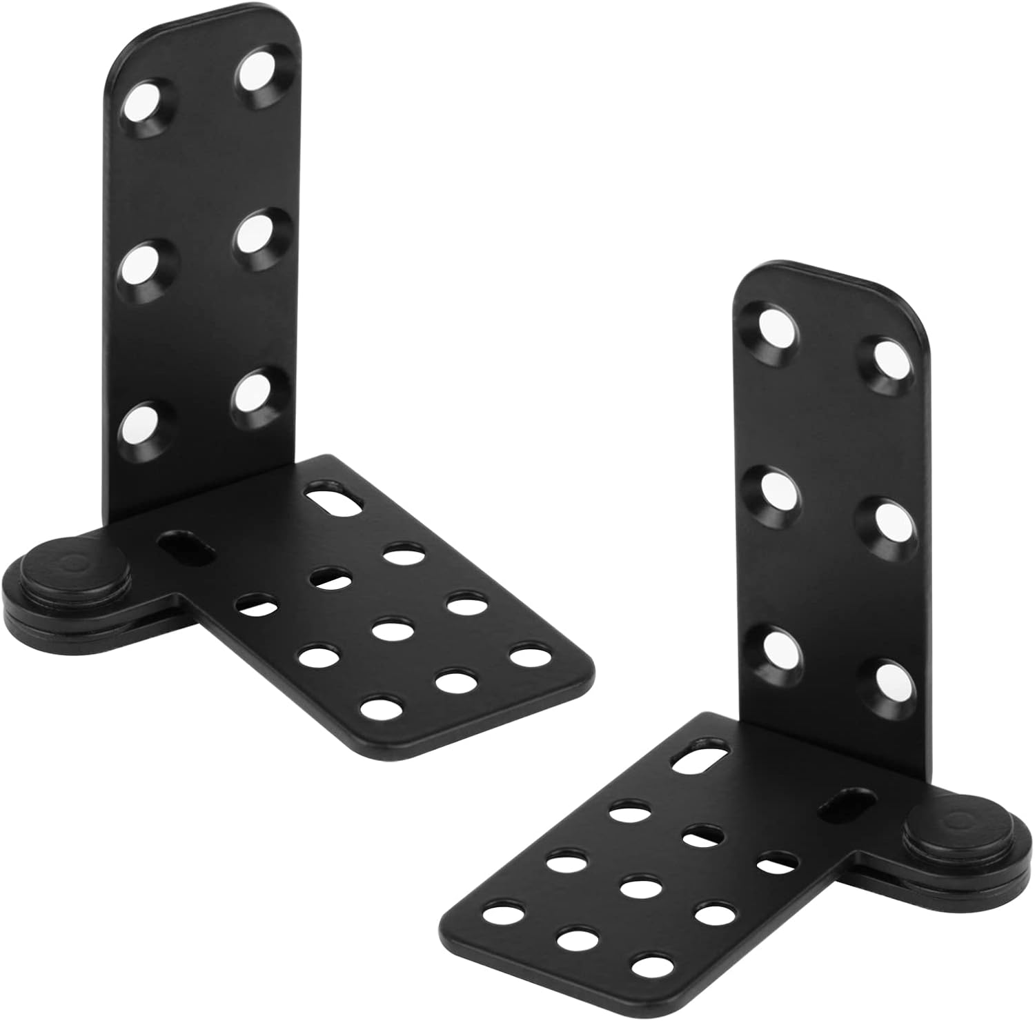 4Pcs Black Door Pivot Hinges Heavy Duty Hinges for Wood Doors, 180