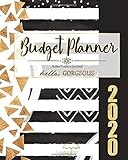 Budget Planner | Home Finance Journal: hello Gorgeous | Goal Tracking (Full Color) DATED Calendar | Monthly Bill Payment Organizer | Glitz & Glamour Designs (lovemyhappyvibes planners)
