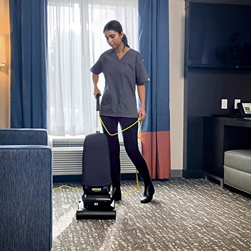 Image of KARCHER Commercial Upright Vacuum Cleaner - Ranger 12 inch - Single Motor Vaccum with HEPA Filtration - Ideal for Restaraunts, Hotels, & Commercial Indoor Spaces - 25ft. Power Cord