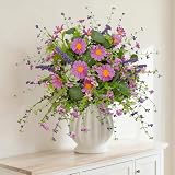 AZXVT Wild Flowers Artificial, Silk Floral...