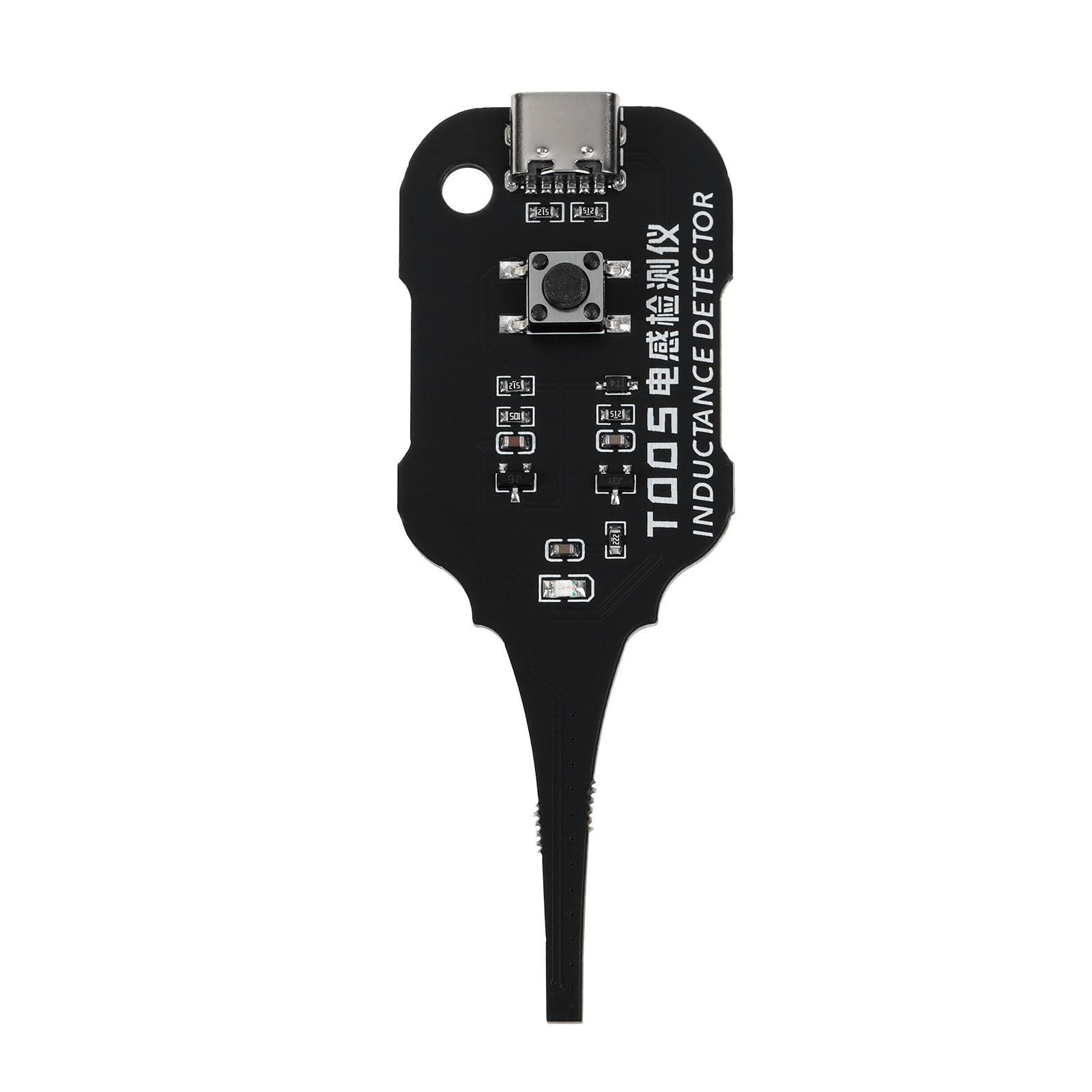 Inductance Detector T005, Mini in-Circuit Electromagnetic Inductance Tester High Precision Inductor Motherboard Coil Tester Induction Quick Board Component Fault Check Tool for Electronics Repair