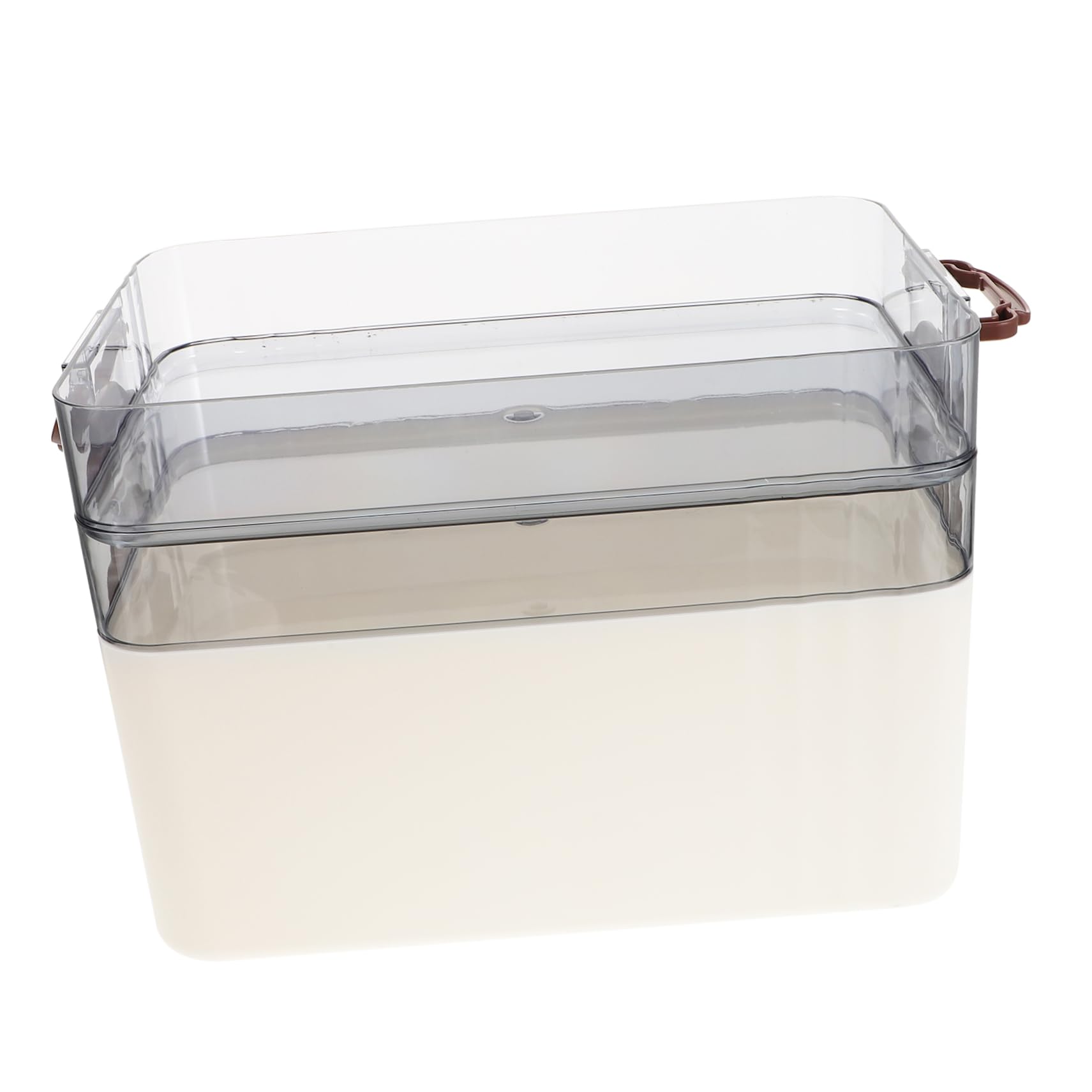 Cabilock Organizador de Medicamentos con Gran Capacidad, Caja de Plástico Multi-capas con Compartimentos Transparentes, Diseño Compacto y Asa para Uso en Viajes y Hogar