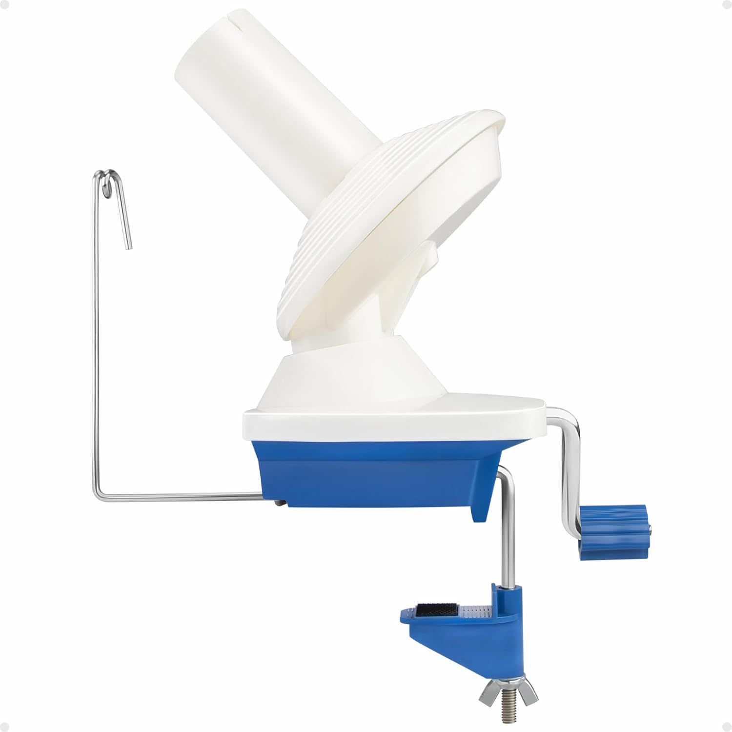 Adhafera Yarn Winder with Guide, Yarn Ball Winder for Crocheting, The Helper for Knitting Enthusiast
