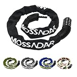 【Garantía de alta calidad】MOSSNDAR es una marca de deportes al aire libre comprometida con la investigación y el desarrollo de cadena bicicleta antirrobo. Se garantiza la satisfacción del cliente al 100%. Si tiene alguna pregunta sobre nuestro candado de combinación para bicicletas, no dude en ponerse en contacto con nosotros y estaremos encantados de ayudarle.