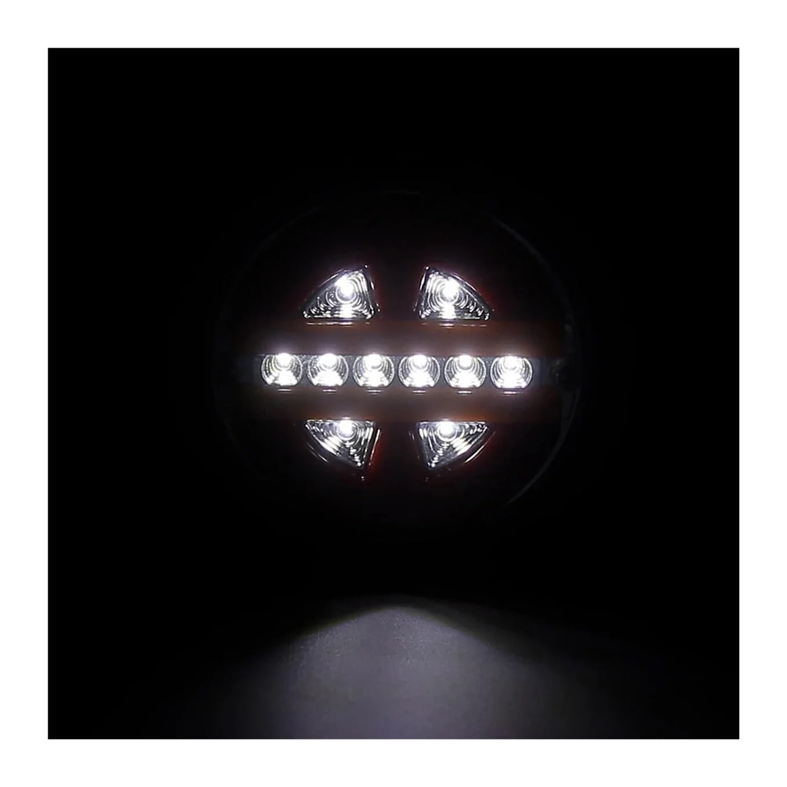luz trasera coche 2 Luces LED Traseras 5,3" Para Coche Camión Remolque 12 V/24 V DRL Freno Marcha Atrás Intermitentes Para Caravana Barco Autobús Remolque Faros traseros