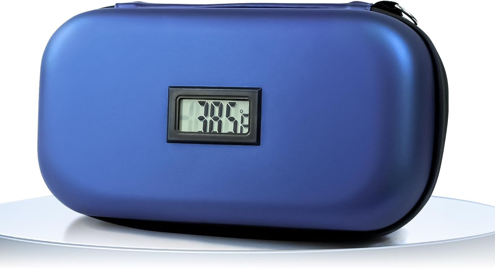 Gosemai TSA Approved Insulin Cooler Travel Case Medication Cooler for Travel with Thermometer Temperature Display Diabetic Medication Organizer Medical Travel Cooler Bag with 2 Ice Pack