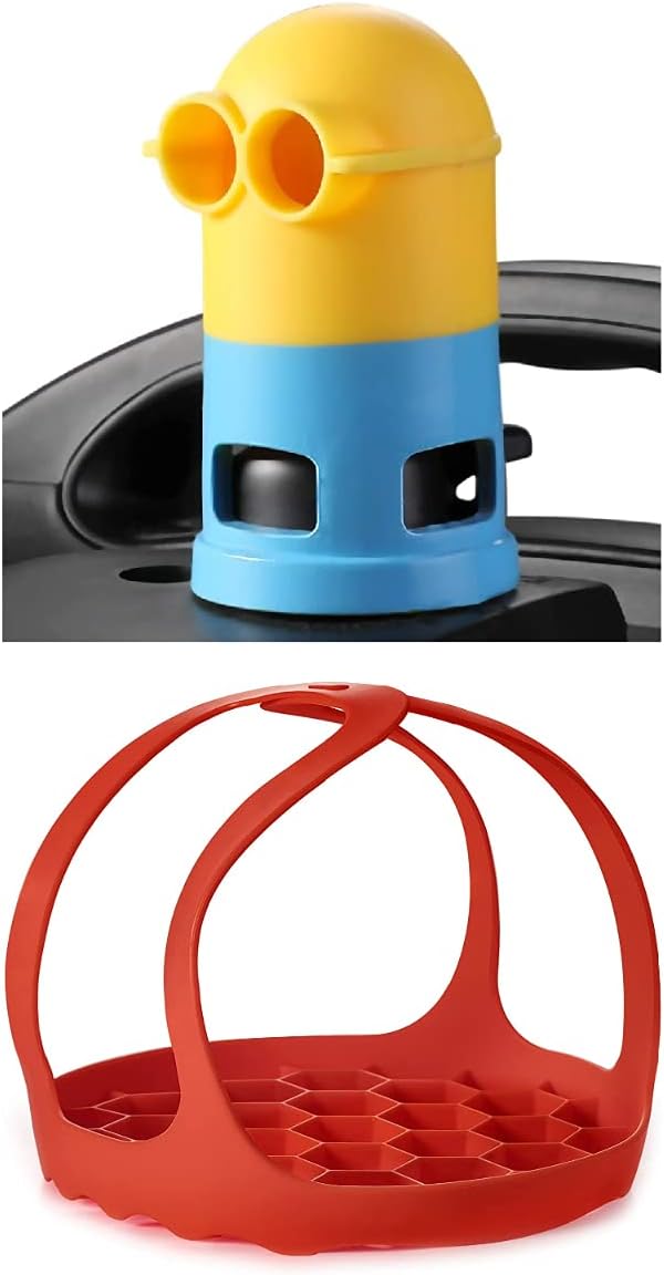 Goldlion Accessories for Instant Pot DUO 6 Qt and 8Qt, Steam Diverter and Silicone Sling