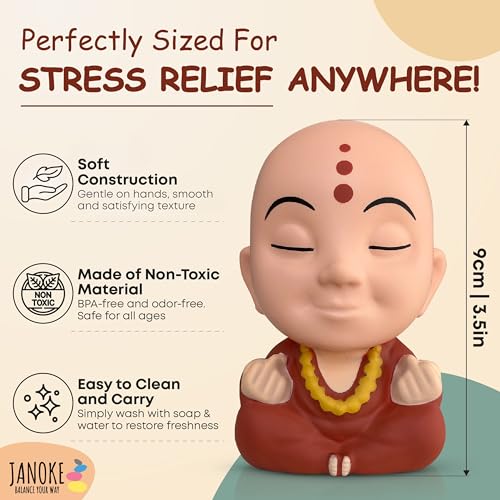 Funny Stress Balls for Adults – Zen Style Squishy Squeeze Toy, Hilarious Gag Gift for Coworkers, Men &amp; Women – Unique Stress Relief Desk Toy