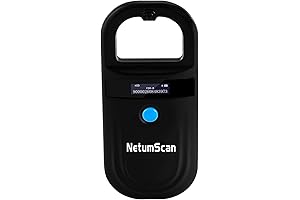 NetumScan Powerful Low-Frequency RFID Microchip Reader, Extended Range, Suitable for Chip Implant