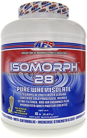 APS Nutrition Isomorph Protein Powder Supplement | Whey Protein Isolate | Ultra- Filtered | 28g Protein | Vanilla Milkshake, 5 Pound (Pack of 1)