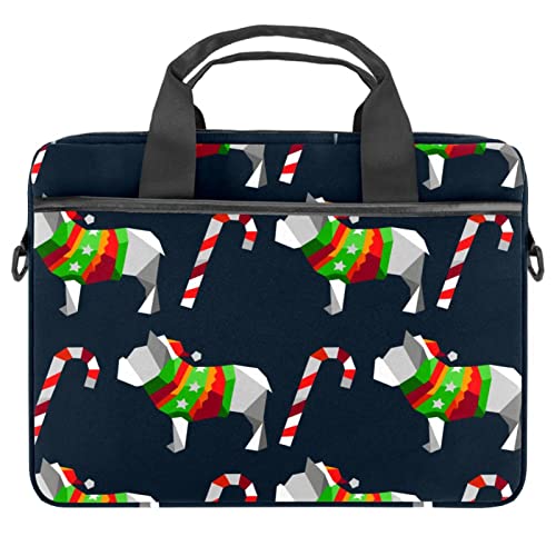 Sac bandoulière ordinateur portable 13-14.5 pouces housse PC motif canne sucre d'orge