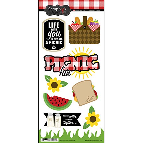Picnic Fun Cardstock Scrapbook Stickers (60445)