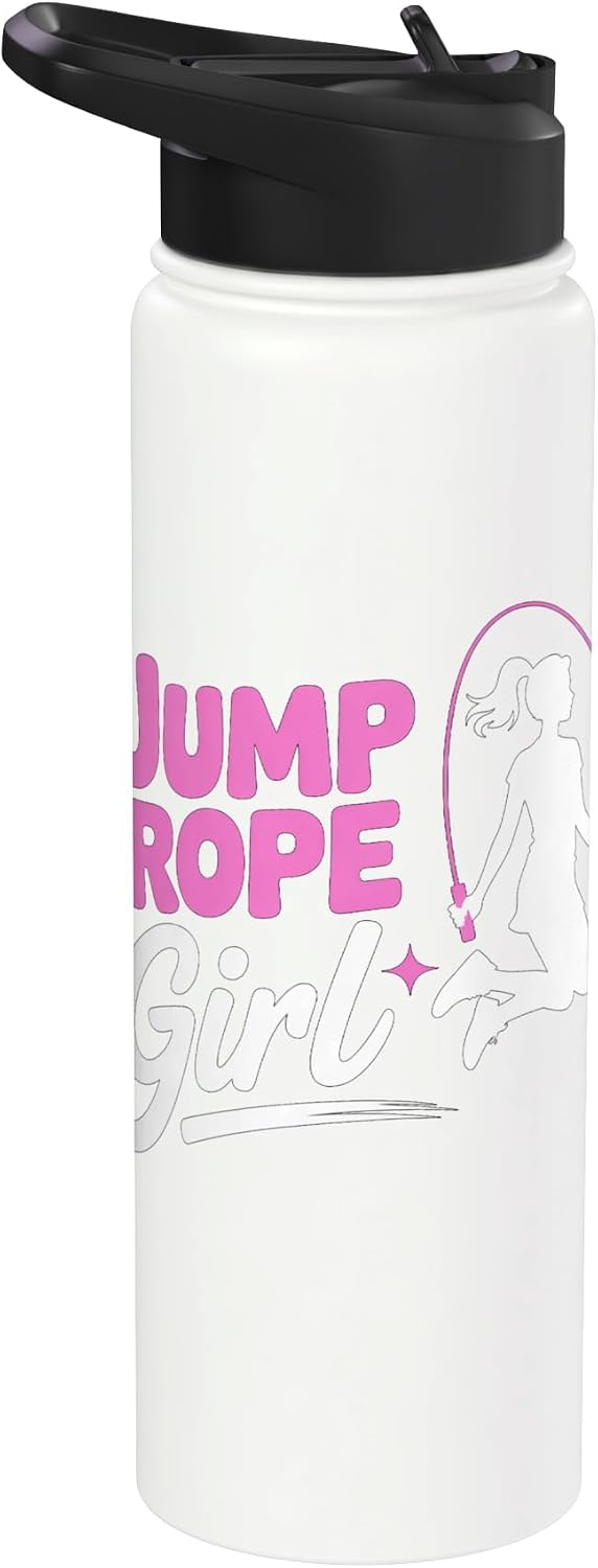 Jump Rope Girl Stainless Steel Insulated Water Bottle