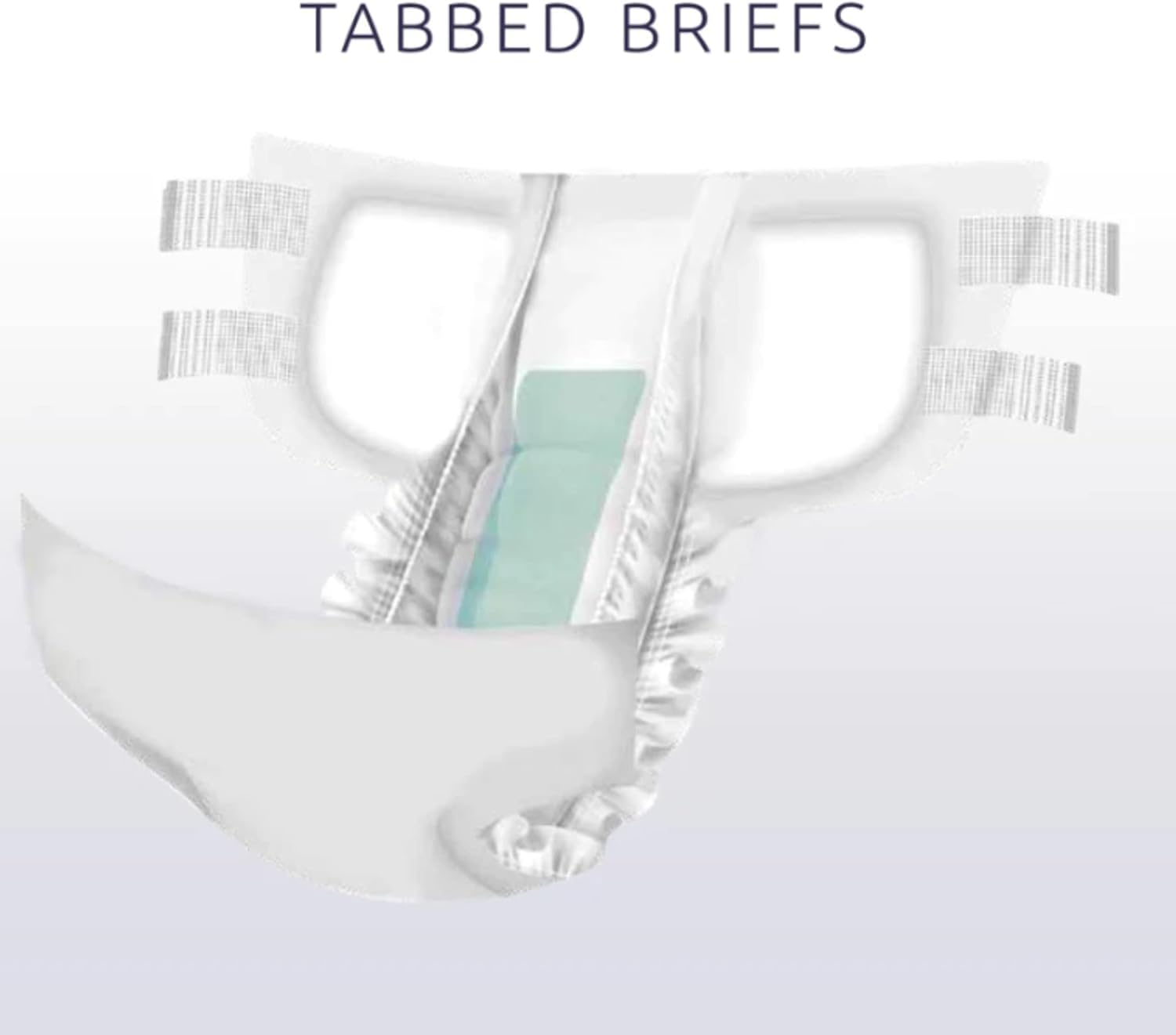 UnderX Xtreme Absorbency Adult Briefs with Tabs - Maximum Absorbency - Heavy-Duty Overnight Briefs for Men and Women - Leak-Proof Protection Absorbent Briefs - Comfortable, Latex-Free (X-Large) 40 PCS