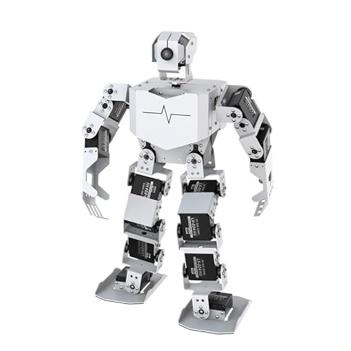 HIWONDER Humanoid Robot with ChatGPT Multimodal AI Models AI Embodied Intelligent Vision Scene Voice Understanding 18DOF Educational Robot Kit Python Programming, TonyPi Advanced & RaspberryPi 5 8GB