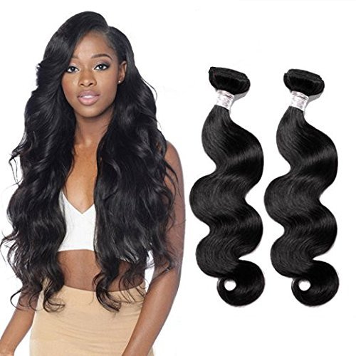 Queen Hair 100% Real Brazilian Body Wave Bundles Hair Extensions Human Virgin Hair Weave 3 Bundles Natural Color (12 14 16)