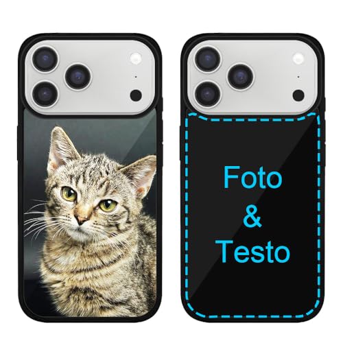 MXCUSTOM Cover Personalizzata per Apple iPhone 17 Pro, Custodia Personalizzate