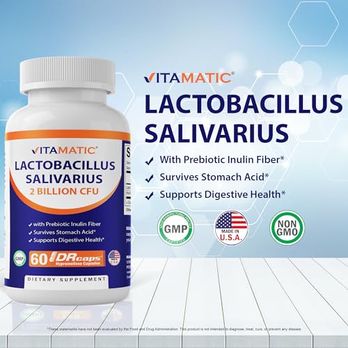 image for Vitamatic Lactobacillus Salivarius 2 Billion per DR Capsule - 60 Count