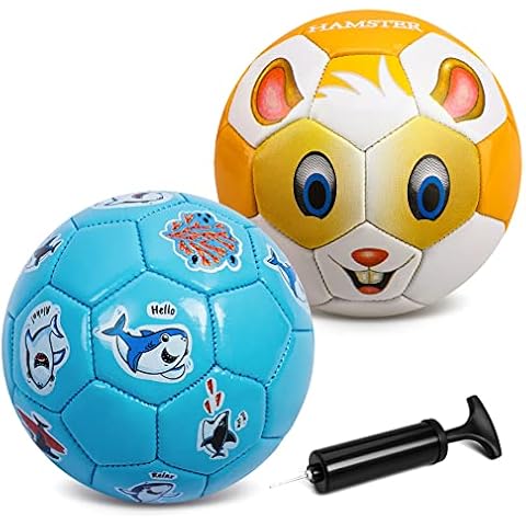 EVERICH TOY Soccer Balls,Toddler Ball Games,Sport Ball Toy for Outdoor/Indoor (Size 2,with Pump) Cover
