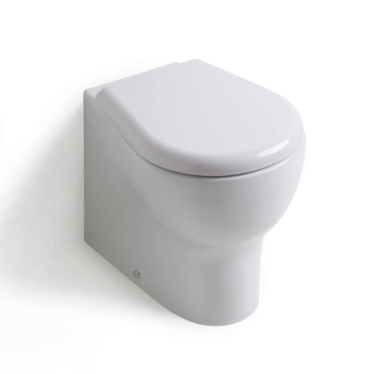 Kiamami Valentina - Tapa de inodoro en material termoendurecido blanco con cierre suave | Suave