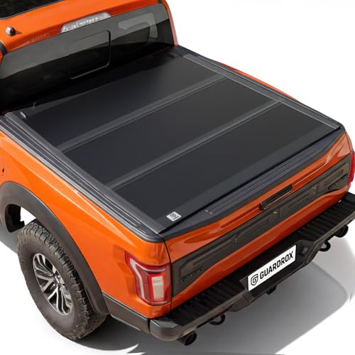 L5 Low Profile Hard Tri-Fold Truck Tonneau Cover Compatible with Ford F-150 2015-2026, FRP Hard Panel, Waterproof, UV Resistant, Anti-Theft (5.5ft)