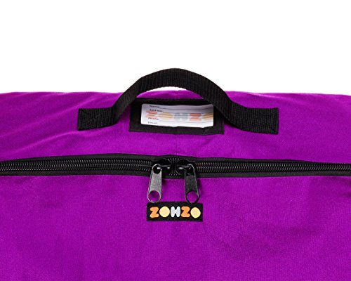 Zohzo Car Seat Travel Bag — Adjustable, Padded Backpack For Car Seats — Car Seat Travel Tote (Purple With Black Trim) #TOP3