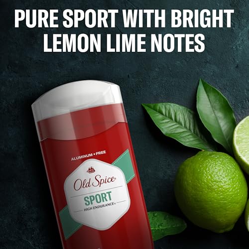 Image of Old Spice Aluminum Free Deodorant For Men, High Endurance, 24 /7 Sweat Defense to Eliminate Odors, 24 /7 Freshness & Lasting Scent, Pure Sport Scent, 3.0 oz (Pack of 2)