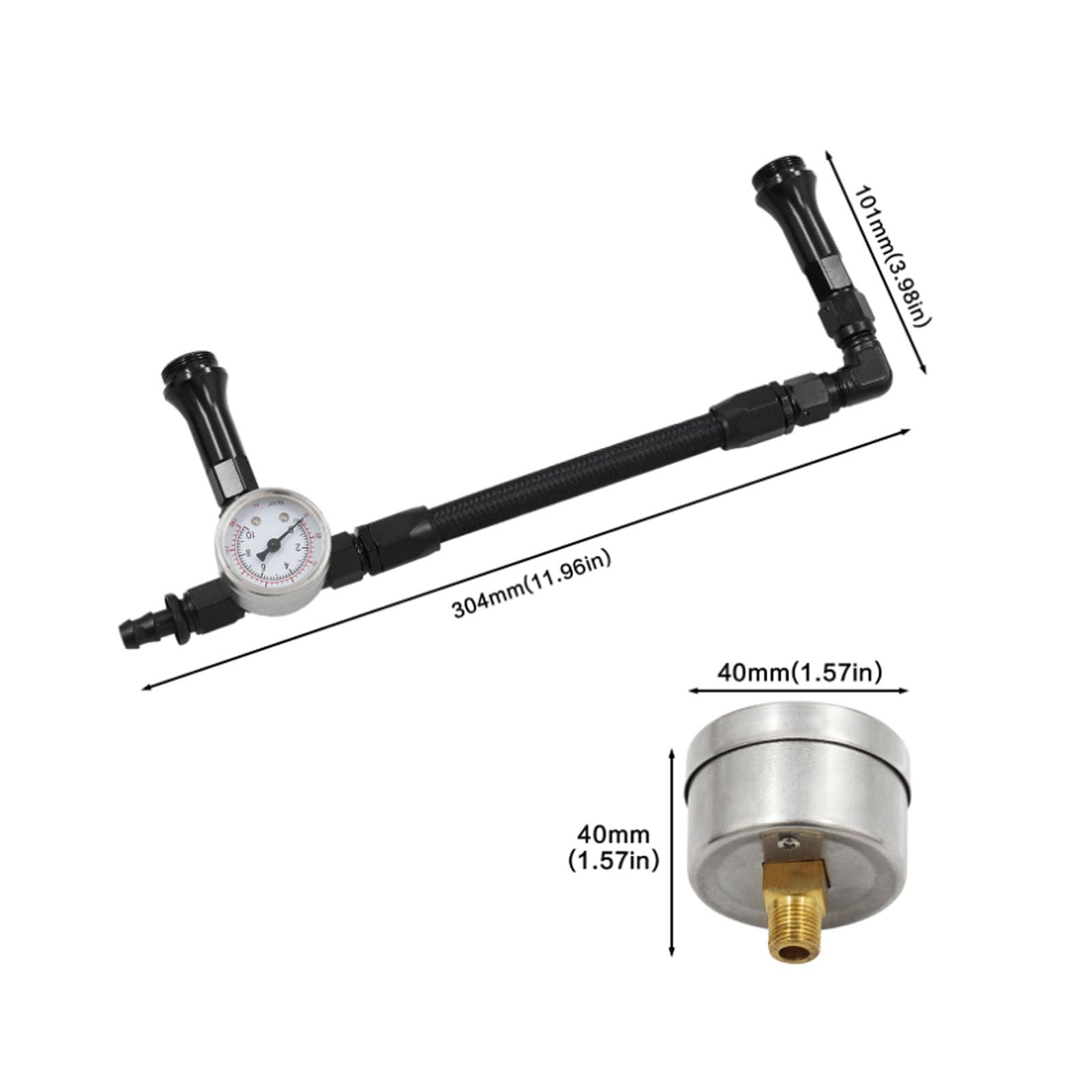 Reemplazo de la Línea de de Kit de Reparación de la Manguera de Dual Ingesta 4150 Cancurero con Fibra de Nylon para Quick Fuel AED (AN6)
