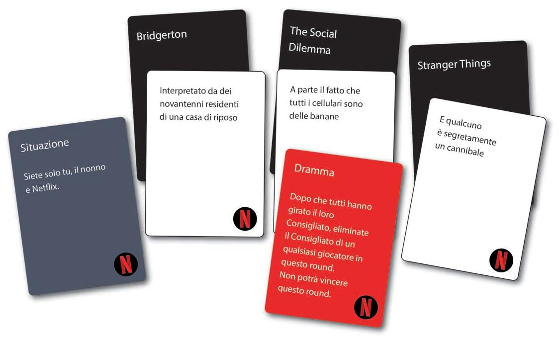 Netflix, uno de los juegos de ta mesa más populares con divertidos contenidos de las series de televisión más queridas de Netflix, para familias, adolescentes y adultos de 14 años en adelante, juego