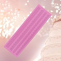 Vista 6 de Molde de encaje para tartas de encaje, de silicona suave, plegable, para tartas de encaje, para chocolate, dulces, manualidades, fondant, cupcakes