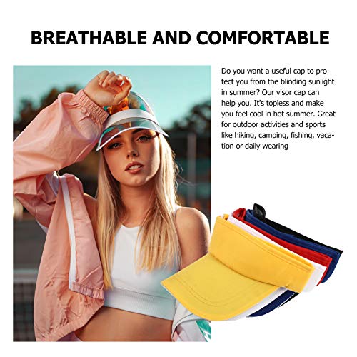 BESPORTBLE 5 Pcs Esporte Baeball Atlético Ao Ar Livre Viseira Chapéu de Sol Dobrável Ajustável Prote