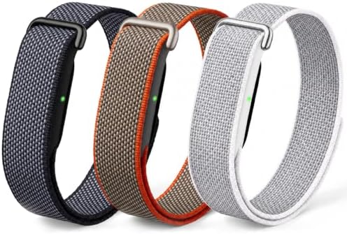 Sport Hook & Loop Nylon Armband Kompatibel mit Google Fitbit Air Band | Weiches Atmungsaktiv Ersatzarmband für Damen Herren Leicht Verstellbar Performance Loop Strap für Jogging Tr