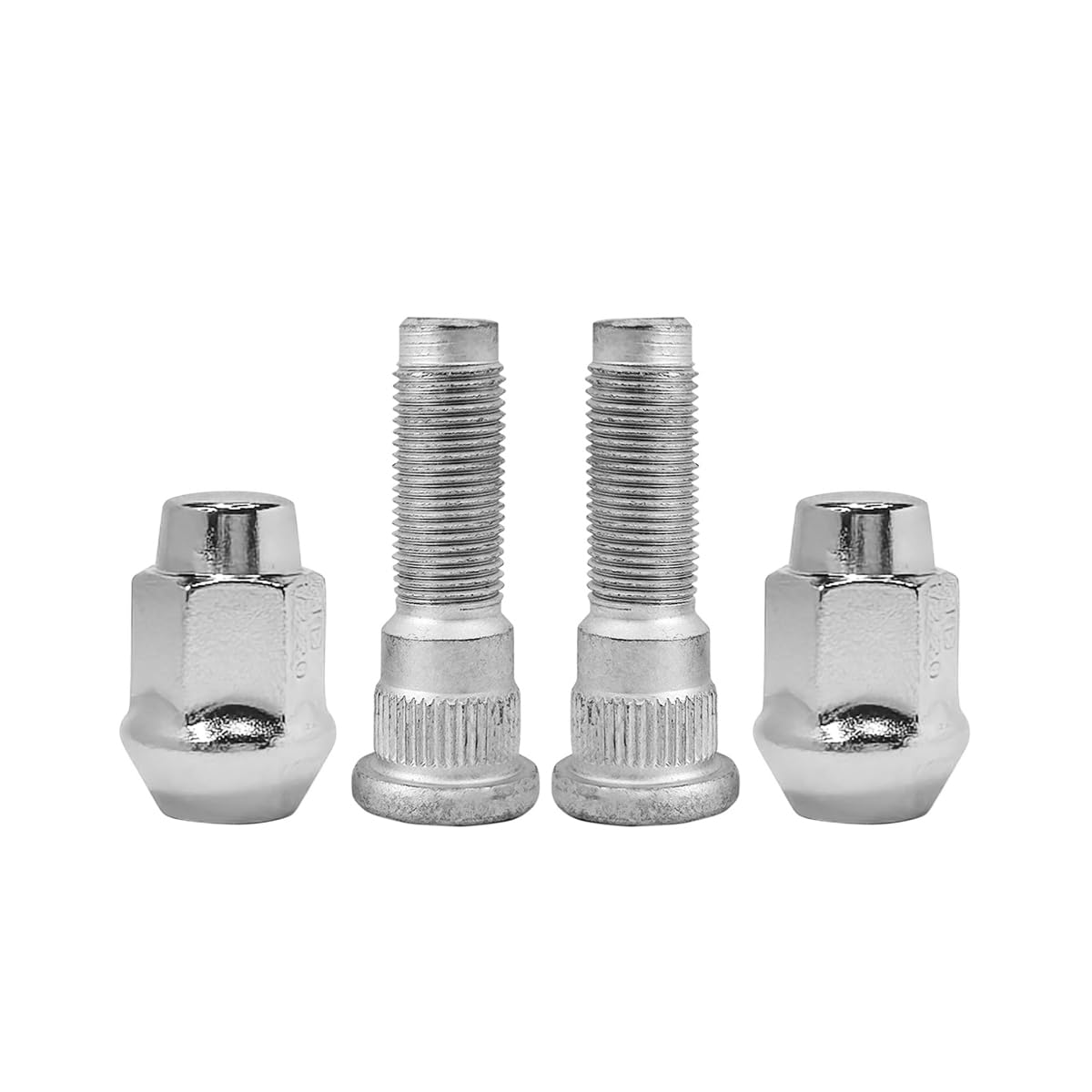 Amazon.com: Mysttoo 4PCS 1/2-20 Chrome Wheel Lug Stud Nut Set