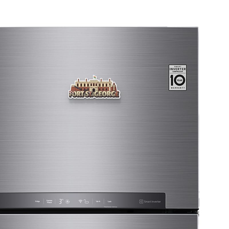 Image of Fort S T George Fridge Magnets, Glossy Finish, Stylish Magnet for Fridge, Wardrobe & Metal Surfaces