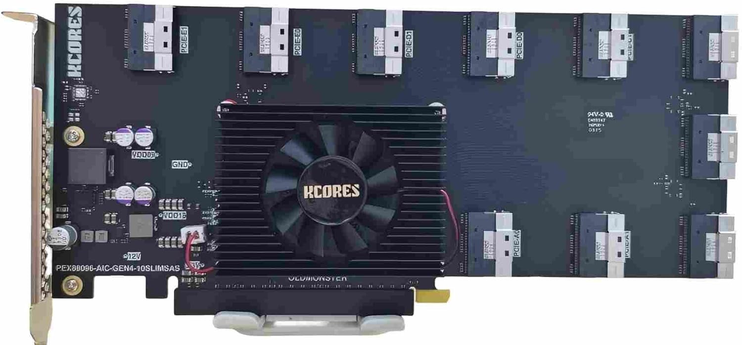 PLX88096 Expansion Card/PCIe 4.0/Free splitting/X16/SFF8654