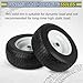 GICOOL 16x6.50-8 Flat Free Riding Lawn Mower Tire and Wheel, 2 Pcs 16x6.5-8nhs Garden Tractor Lawnmower Tyre, with 3/4