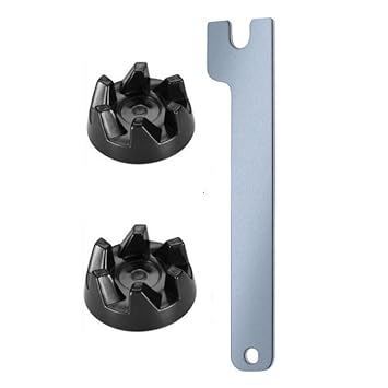 Blender Coupler 1 Set Blender Coupler with Spanner Removal Tool Kit Mixer Part Replacement for Blender Ksb5wh Ksb5 Ksb3 Spanner Removal Tool 2pcs