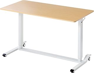 Sanwa Supply ERD-G12060LM Gas Elevating Desk Thin Wood Grain TabletopW1200