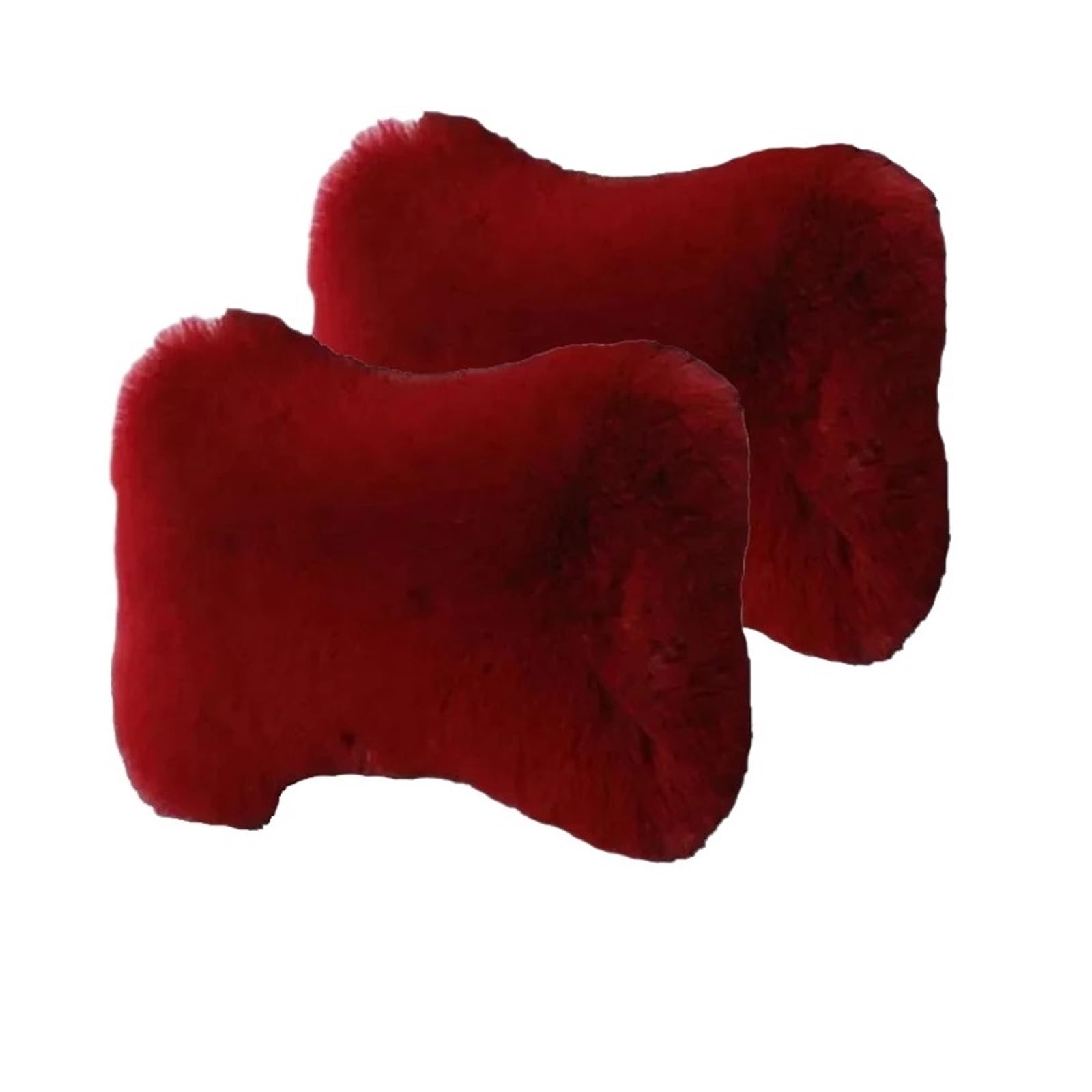 JKELPV Car Seat Pillow 1Pc Winter Car Neck Pillow Plush Car Seat Neck Rest Comfort Warmth Interior Accessories Headrest Pillow