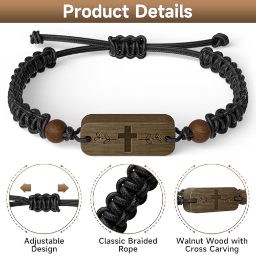 Pulsera ajustable con versículos bíblicos diarios miniatura 4
